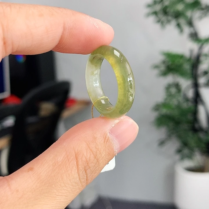 翡翠未镶嵌戒指13-14号