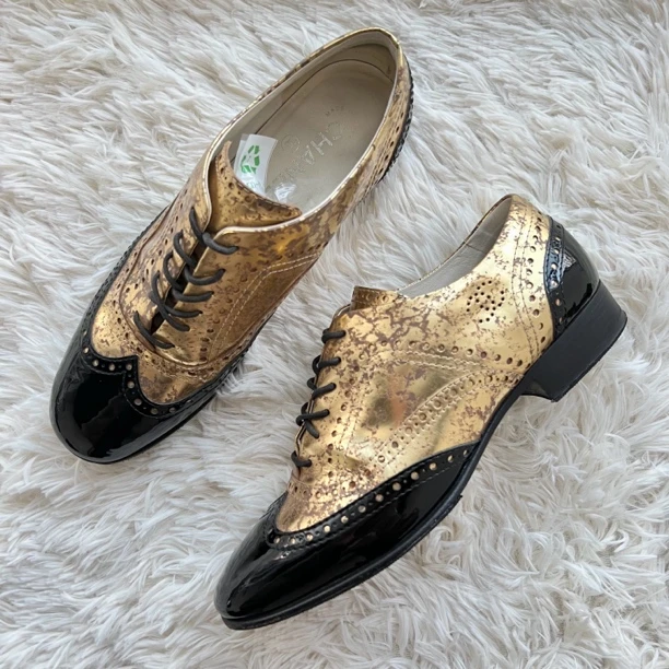 99新 Chanel/香奈儿 香槟色乐福鞋 39.5码 公价1W h054