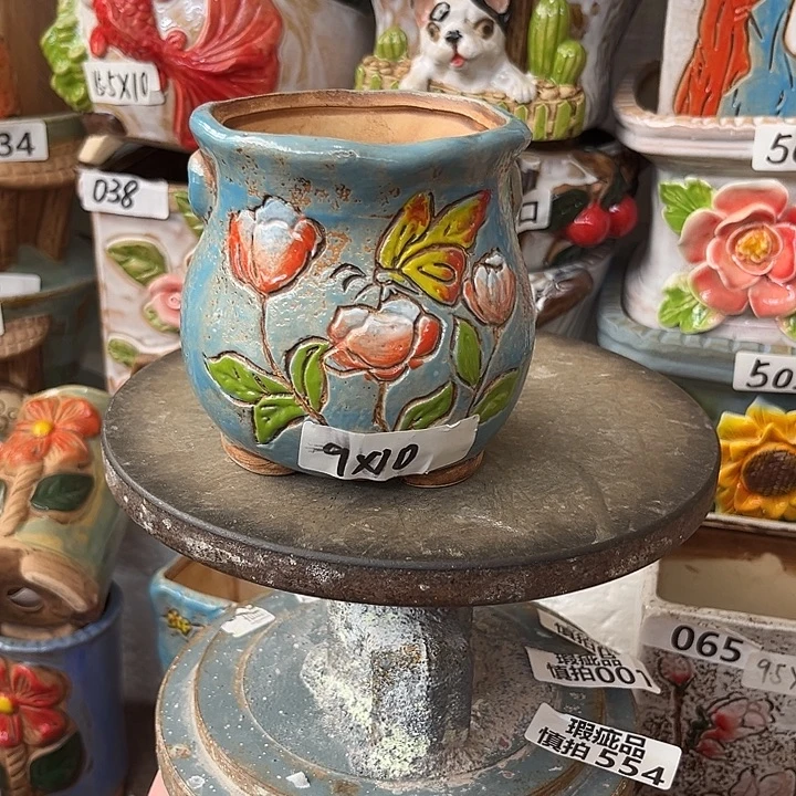 粗陶材质多肉花盆