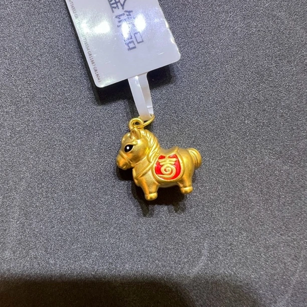 【夏夏专享】足金999 吉祥小马 ZP 0.71 攒金有道