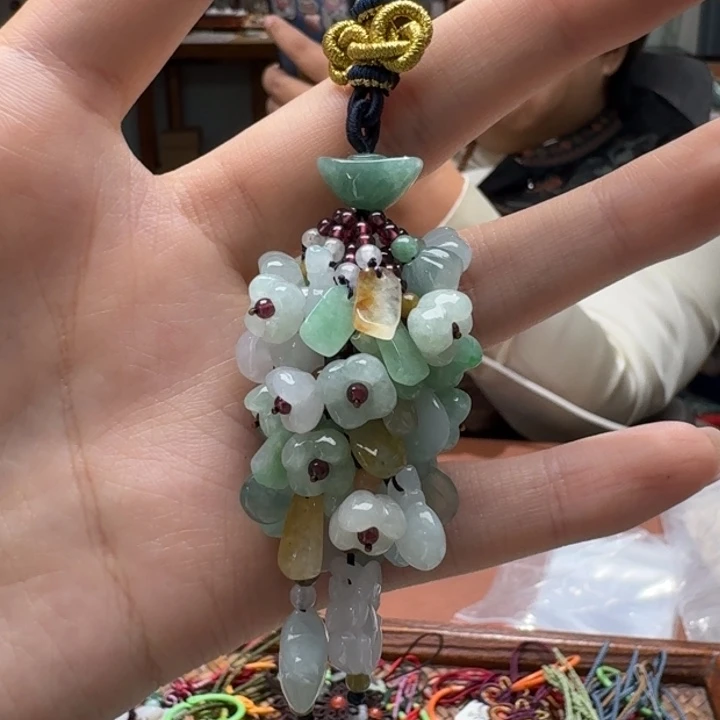 未镶嵌挂件翡翠青**霄