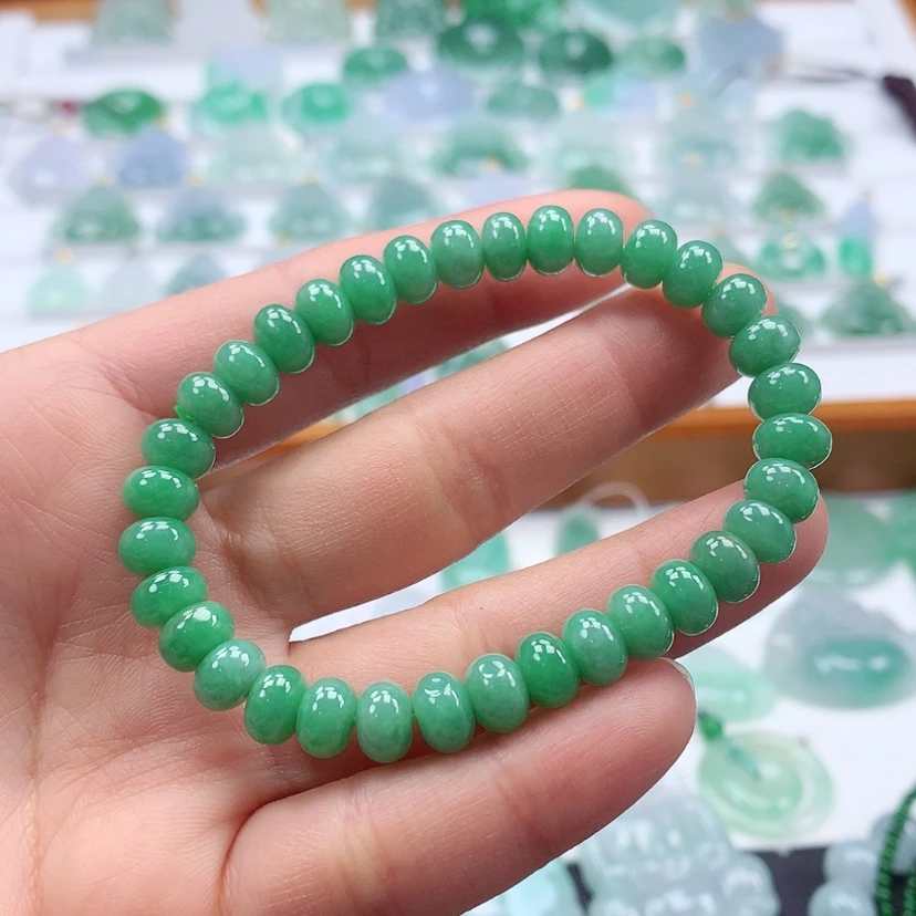 【闪购商品】翡翠手链未镶嵌缅甸天然翡翠