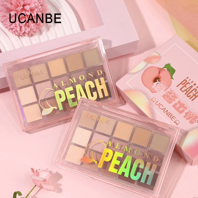 UCANBE梅酱出桃十五色眼影盘低饱和干枯玫瑰全哑光便携粉色ins风