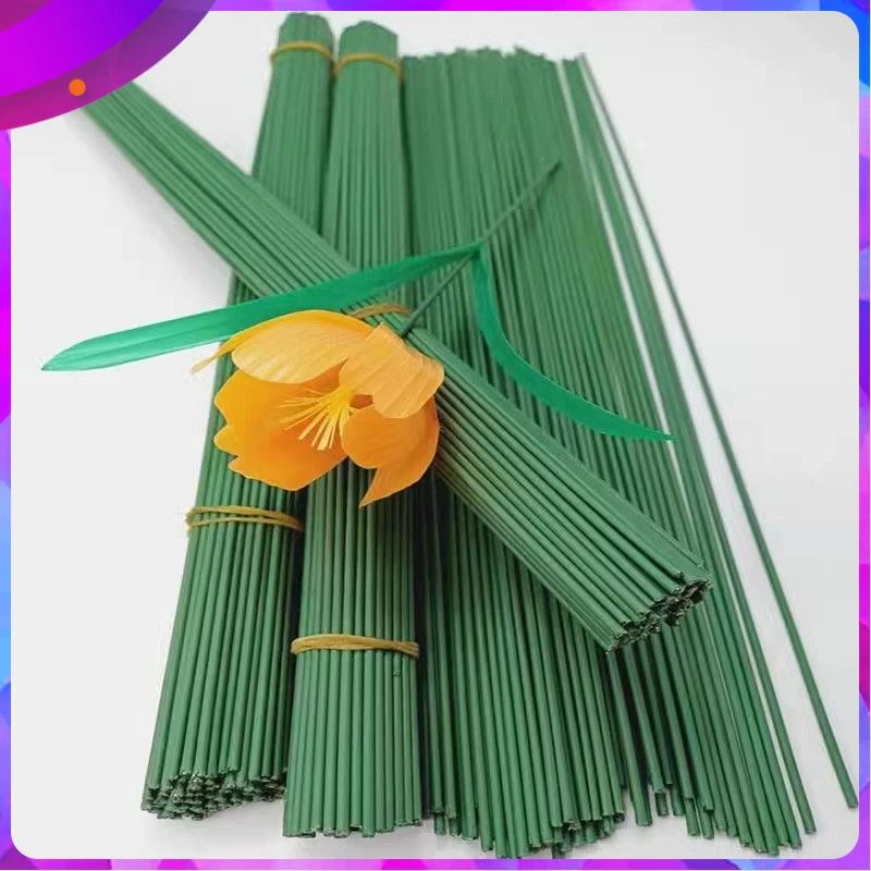 2号加粗包胶绿色花杆扭扭棒材料扭扭棒各种花教程diy手工花朵教程