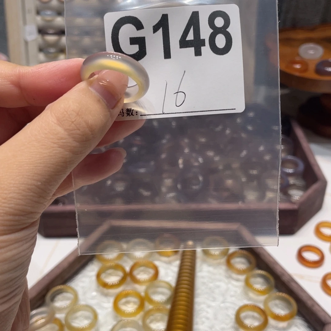 玛瑙/玉髓未镶嵌戒指148