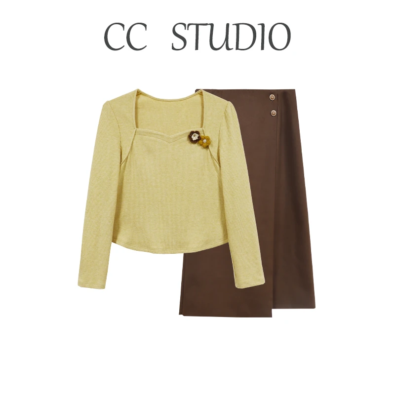 DM15983【玫瑰情书】别致温柔好穿不挑人修饰身材显瘦时尚套装