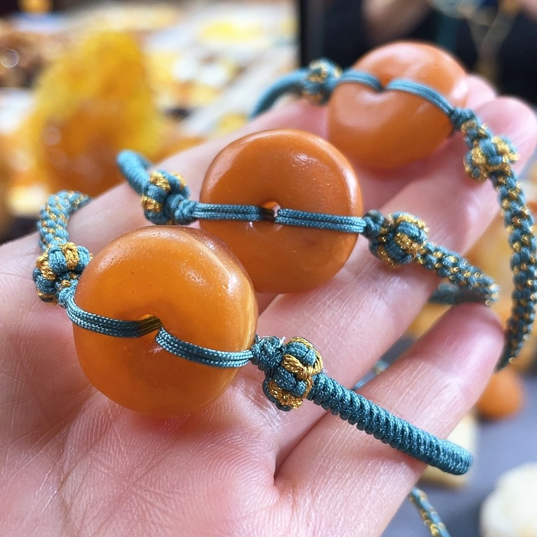 琥珀手链未镶嵌蜜蜡手链多样发其一