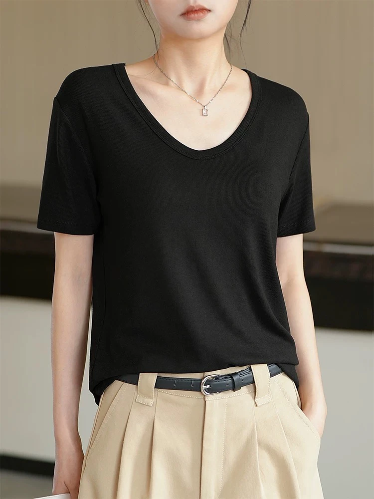 女士8277U领百搭休闲T丹姐推荐