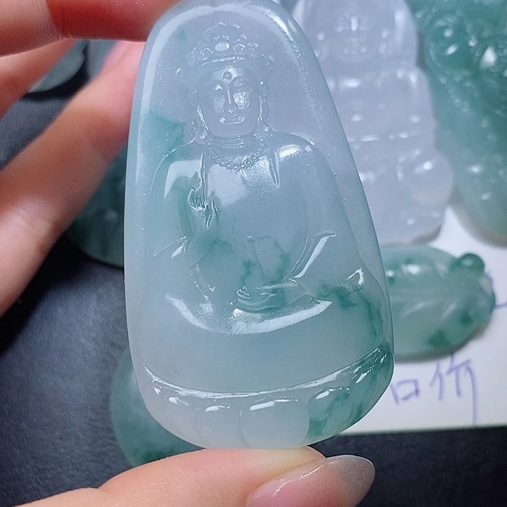 定制翡翠未镶嵌毛货付款后联系客服确认抛光