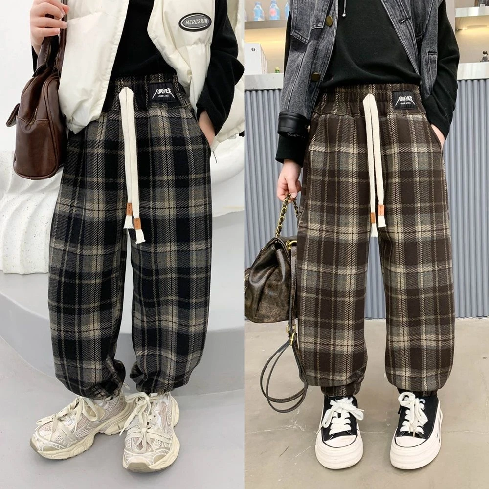 【2025年春秋款】宽松洋气百搭小中大童显瘦休闲裤春秋直筒潮流