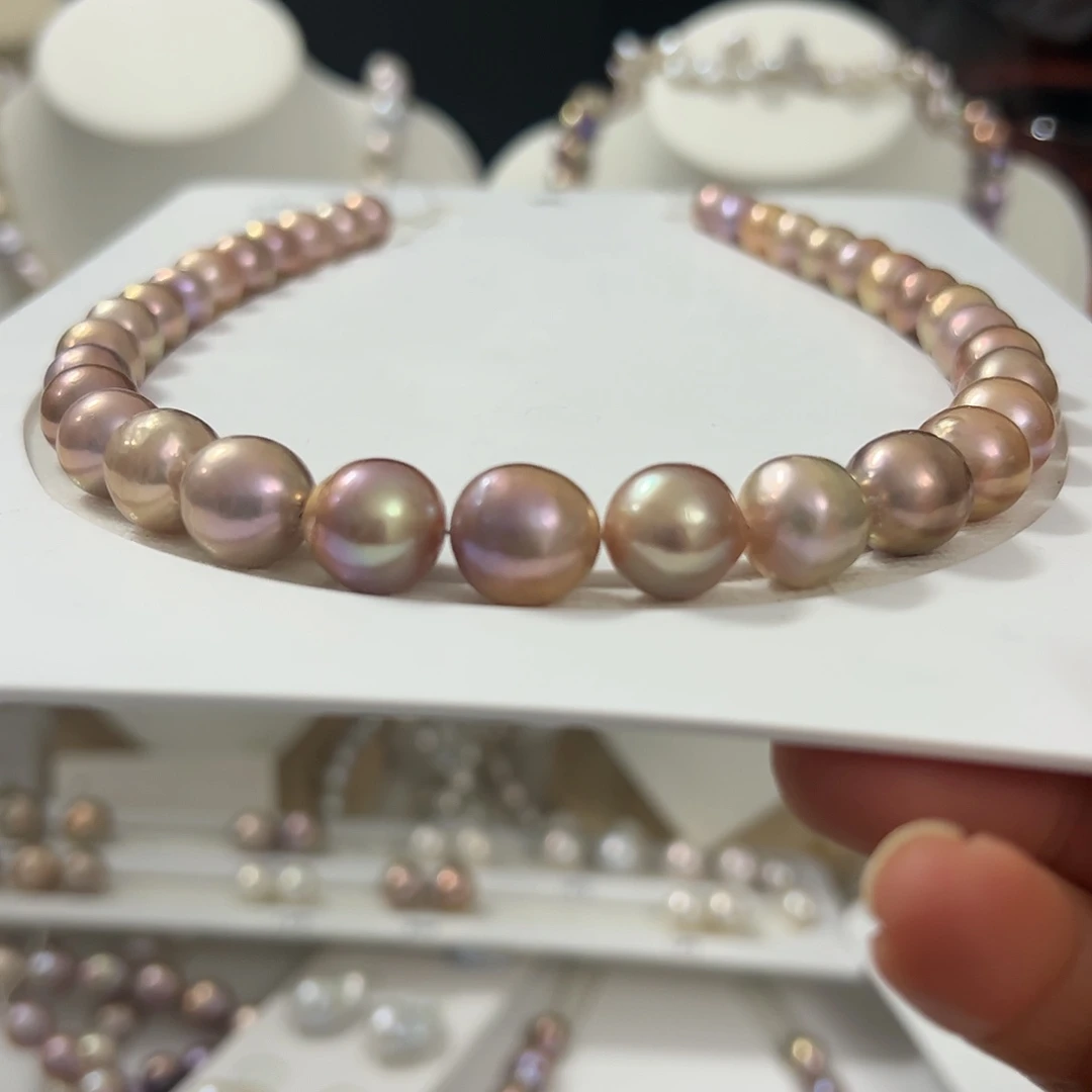 淡水珍珠耳环银S925镶嵌