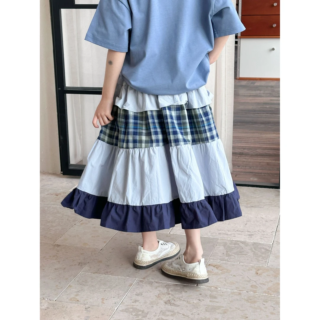 in 爱：mx25夏季韩版女童甜美蛋糕裙儿童大裙摆百褶公主半身裙313