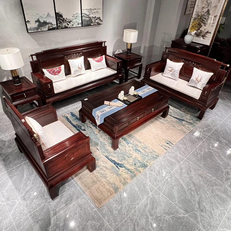 南美酸枝木亿东方沙发123六件套客厅家用古典成套新中式