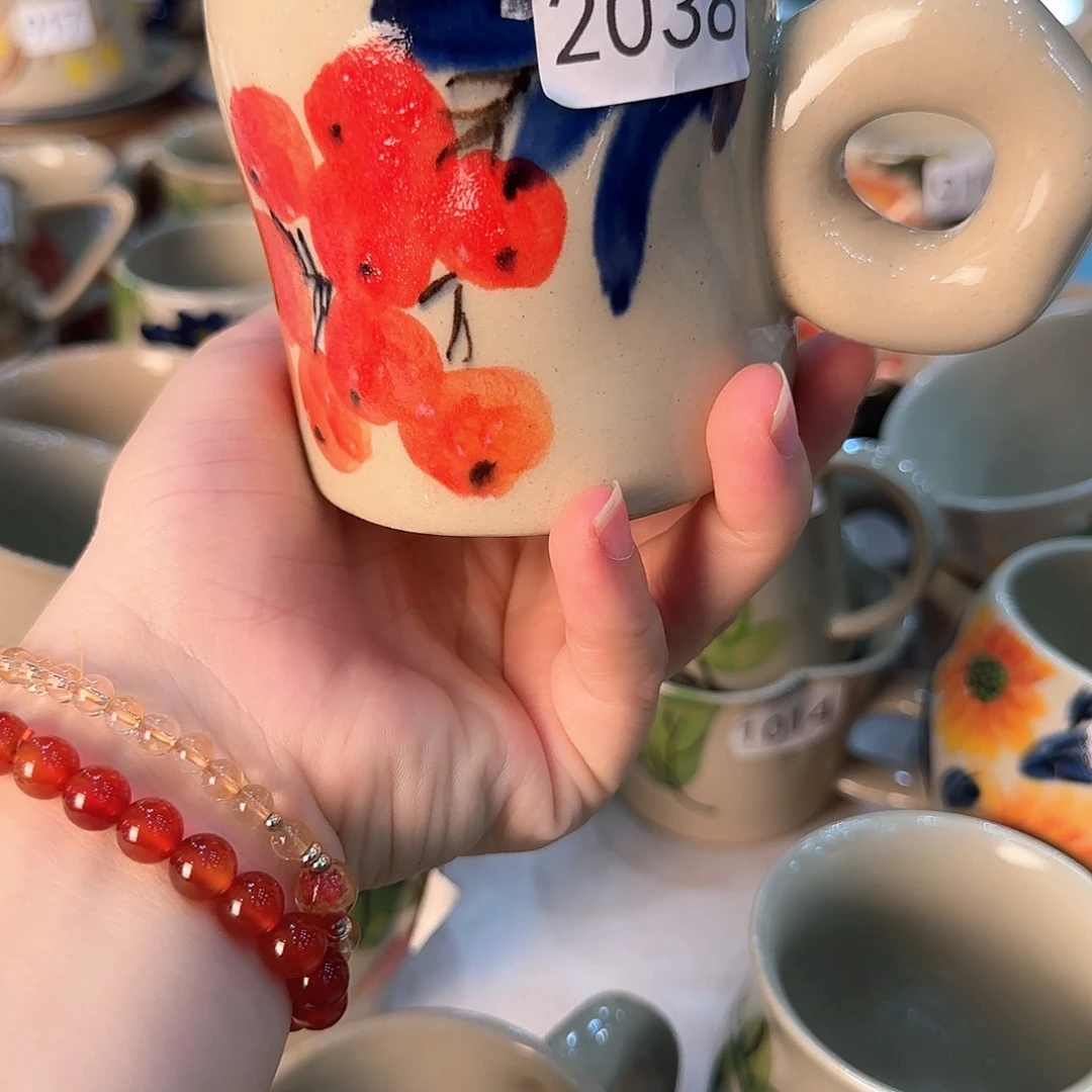 杯子景德镇陶瓷高温杯子2038