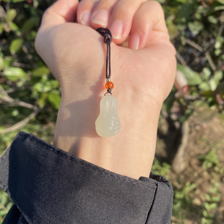 和田玉白菜招财转运玉质温润细腻时尚多样性发一