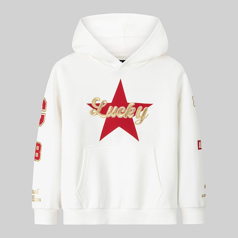 Converse匡威商场同款儿童男童圆领连帽卫衣CNVB-PO-G926