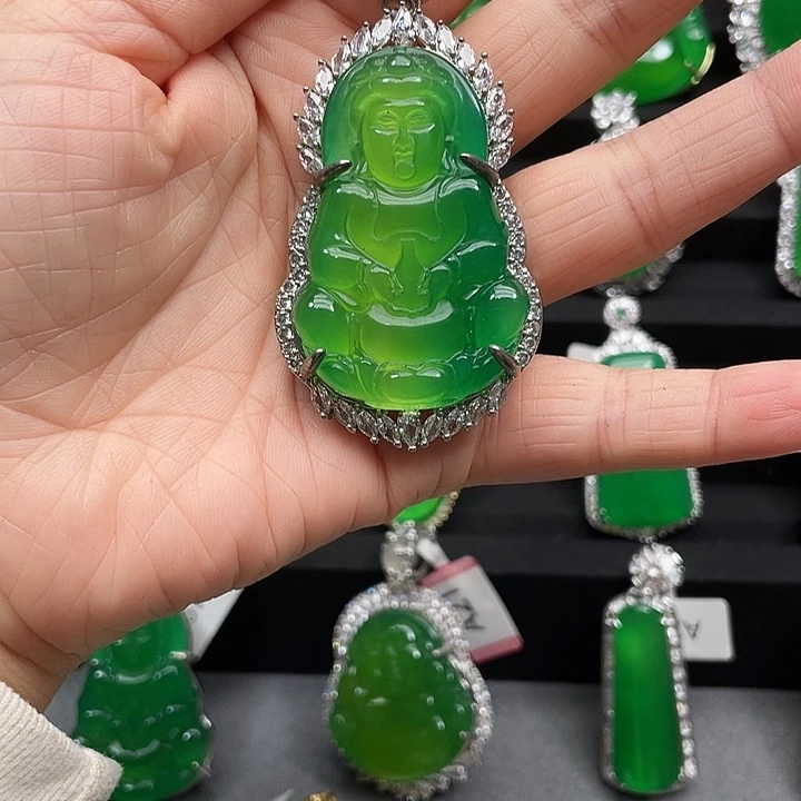 玛瑙/玉髓合金颈饰A30