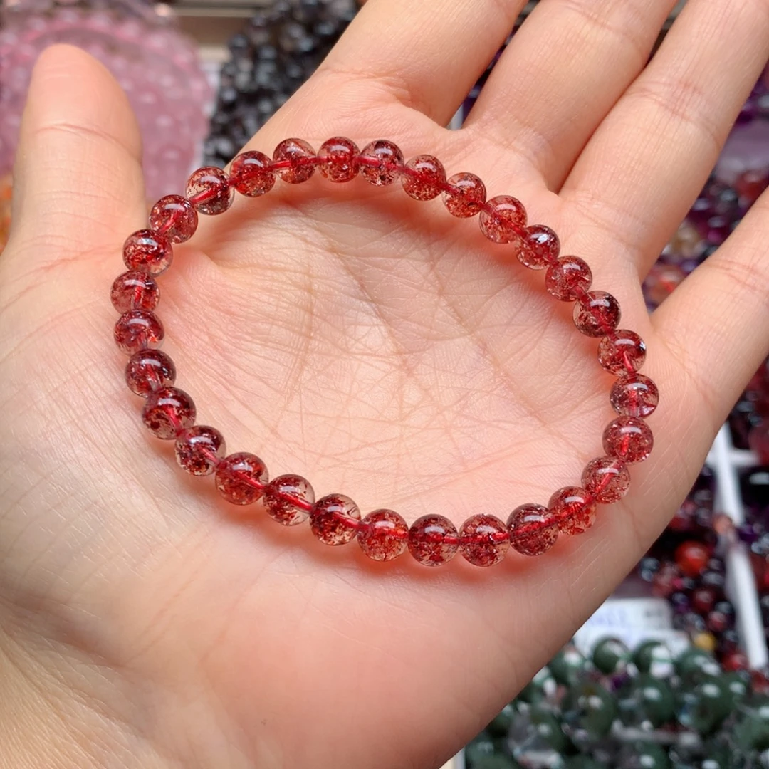 水晶手链未镶嵌金草莓6