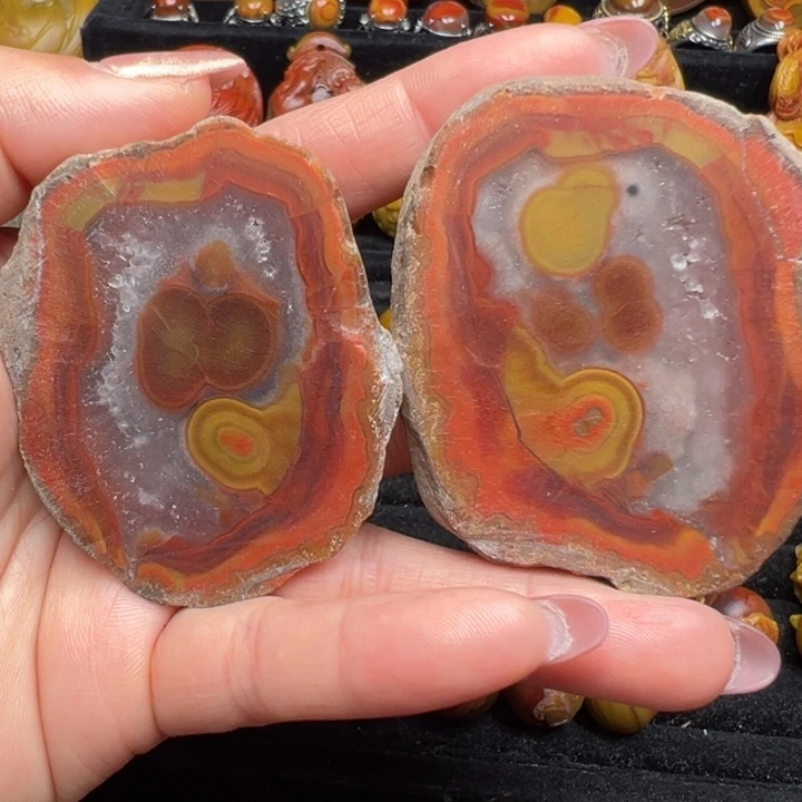 玛瑙/玉髓未镶嵌战国红