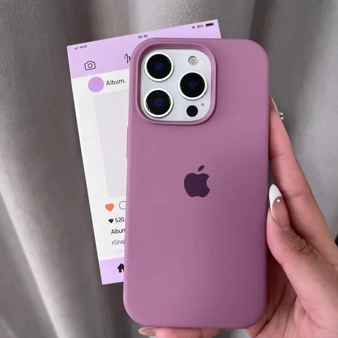 黑加仑iPhone16promax手机壳液态硅胶适用苹果15pro/13/12软壳14
