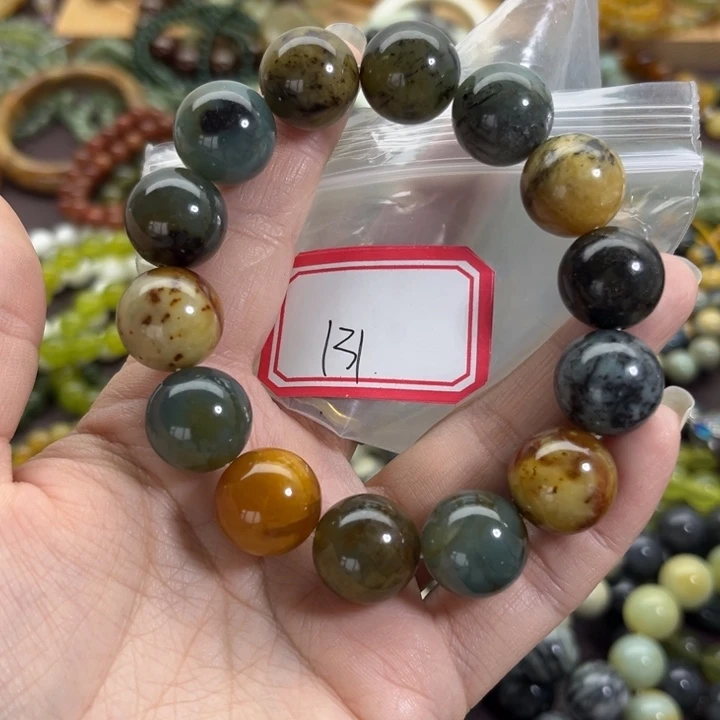 蛇纹石玉未镶嵌手链