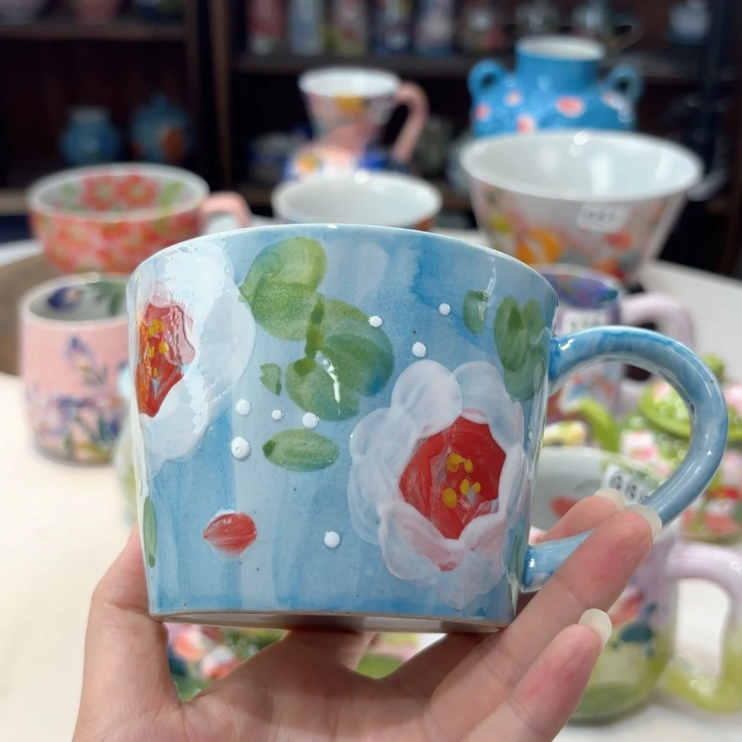 景德镇手绘高温釉下彩陶瓷茶具