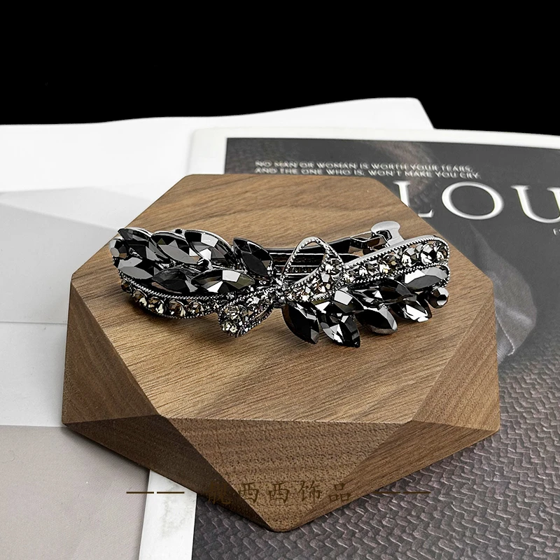 【LXX靓西西】095 精致风时尚麦穗优雅弹簧夹8.2厘米弹簧夹