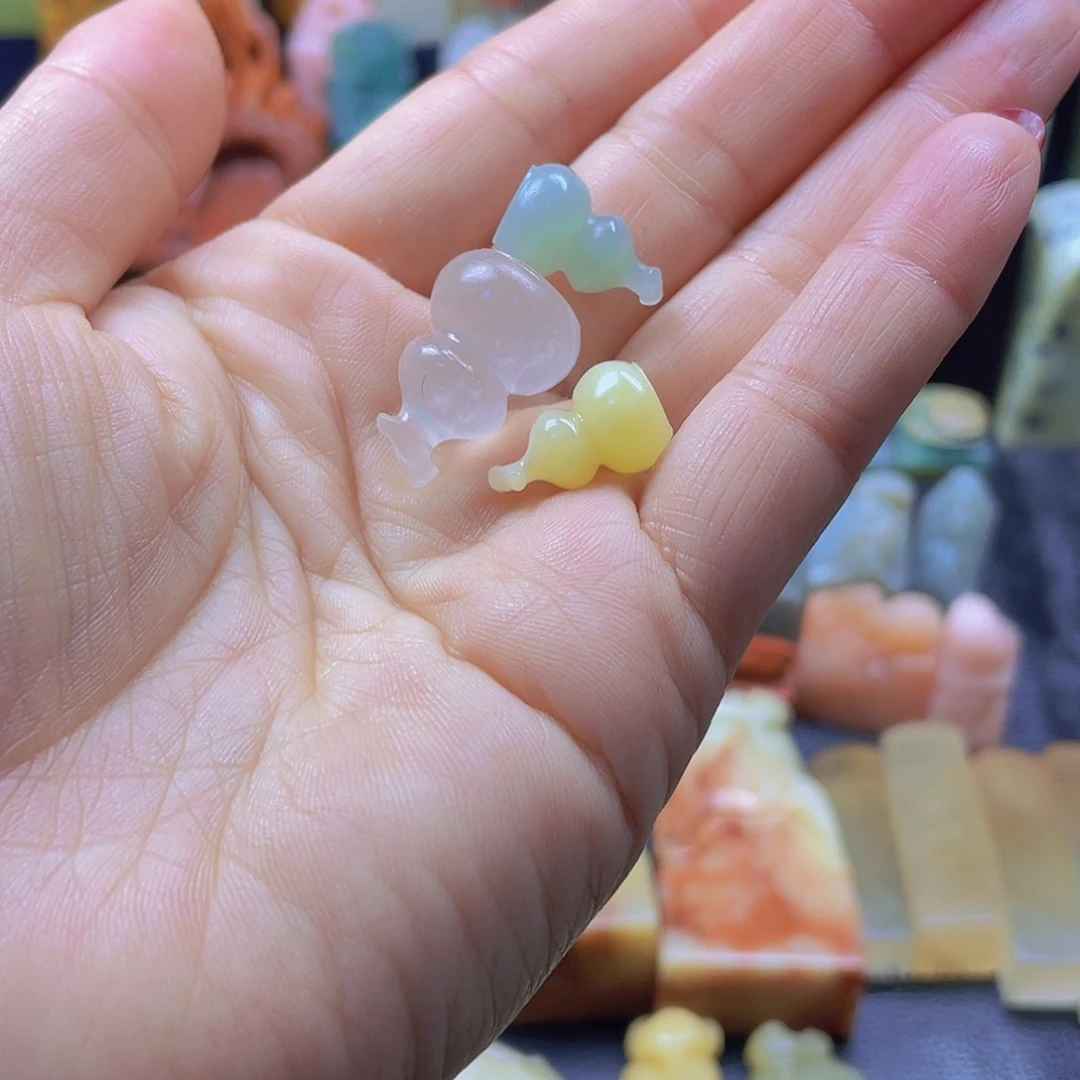 昌化石印石杏*斋石料石