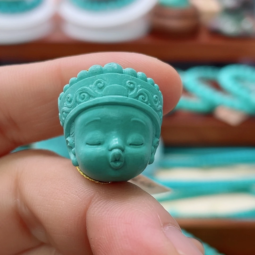 未镶嵌绿松石珠宝半成品