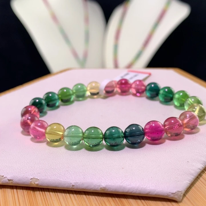 双色碧玺手链未镶嵌