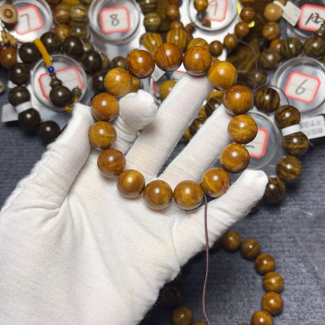手串/手链楠木（金丝楠）红油底1.5闪电88
