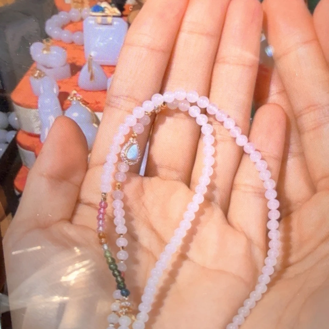 和田玉银S925镶嵌颈饰