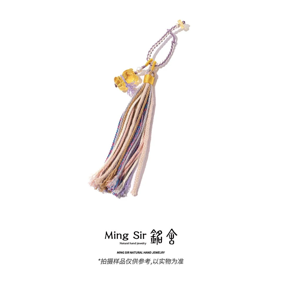 【铭舍 俏皮熊钥匙扣】琥珀蜜蜡焦皮料小熊雕刻钥匙扣包挂侧挂-8.16