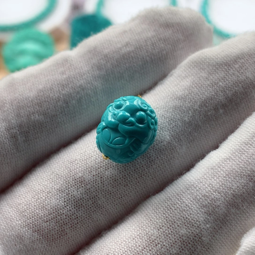 绿松石吞金兽未镶嵌