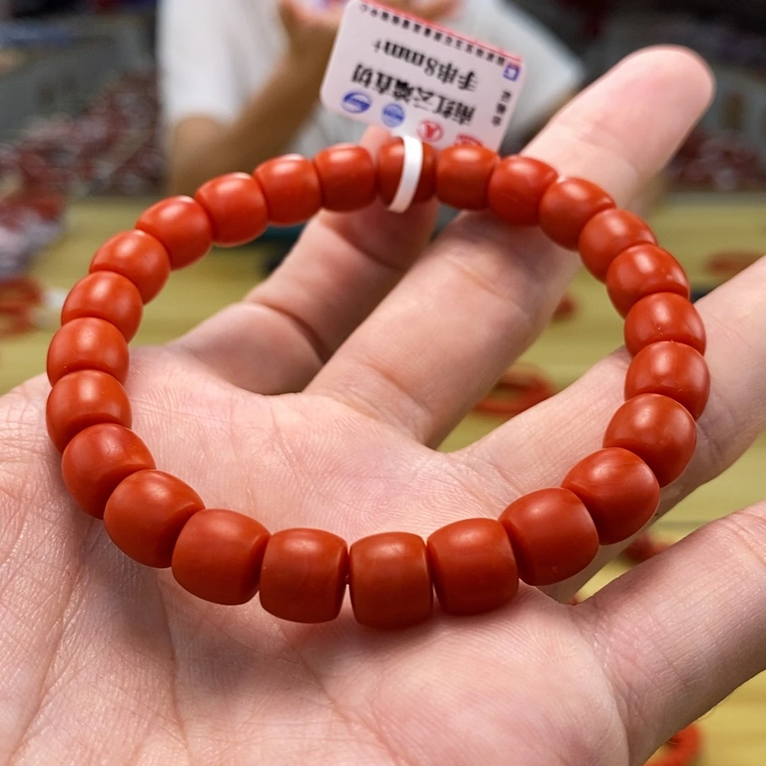 诚信经营支持年退换 保山南红云端哑光直切单圈 8mm+多样性发一