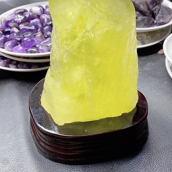 黄色黄色摆件原石