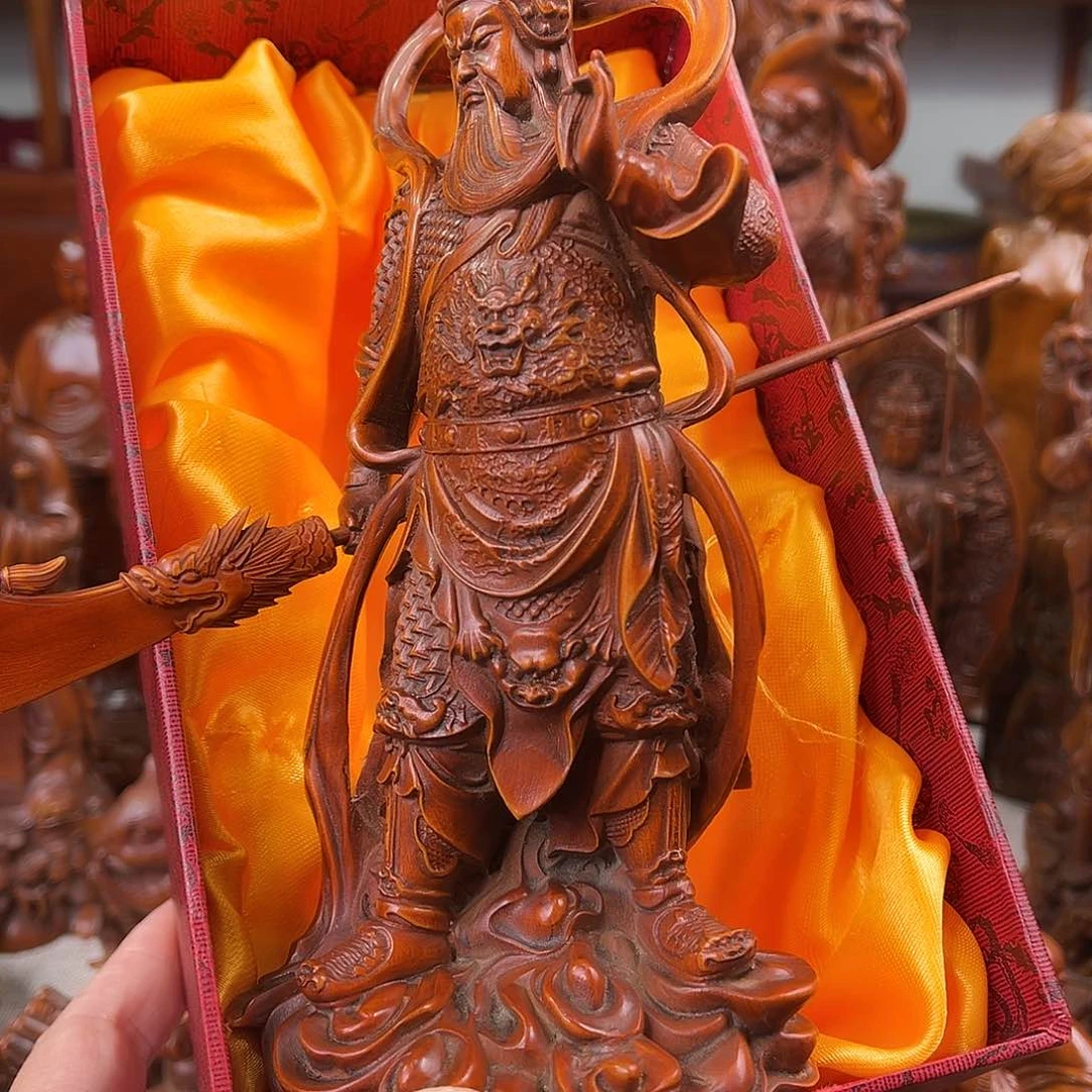 木黄杨木雕刻高度18厘米