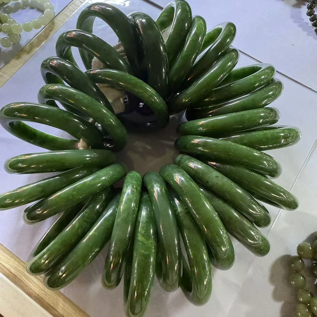 天然和田玉碧玉手镯-手镯2-多样性发一