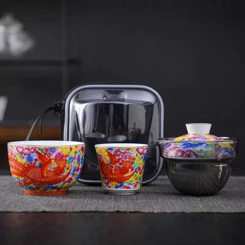 LX752一壶二杯户外便携式旅行茶具