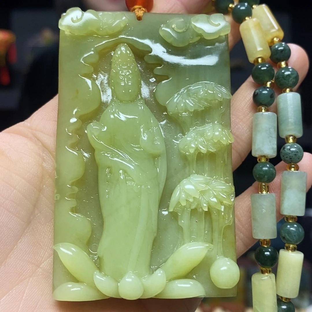 未镶嵌岫玉挂件吊坠手链