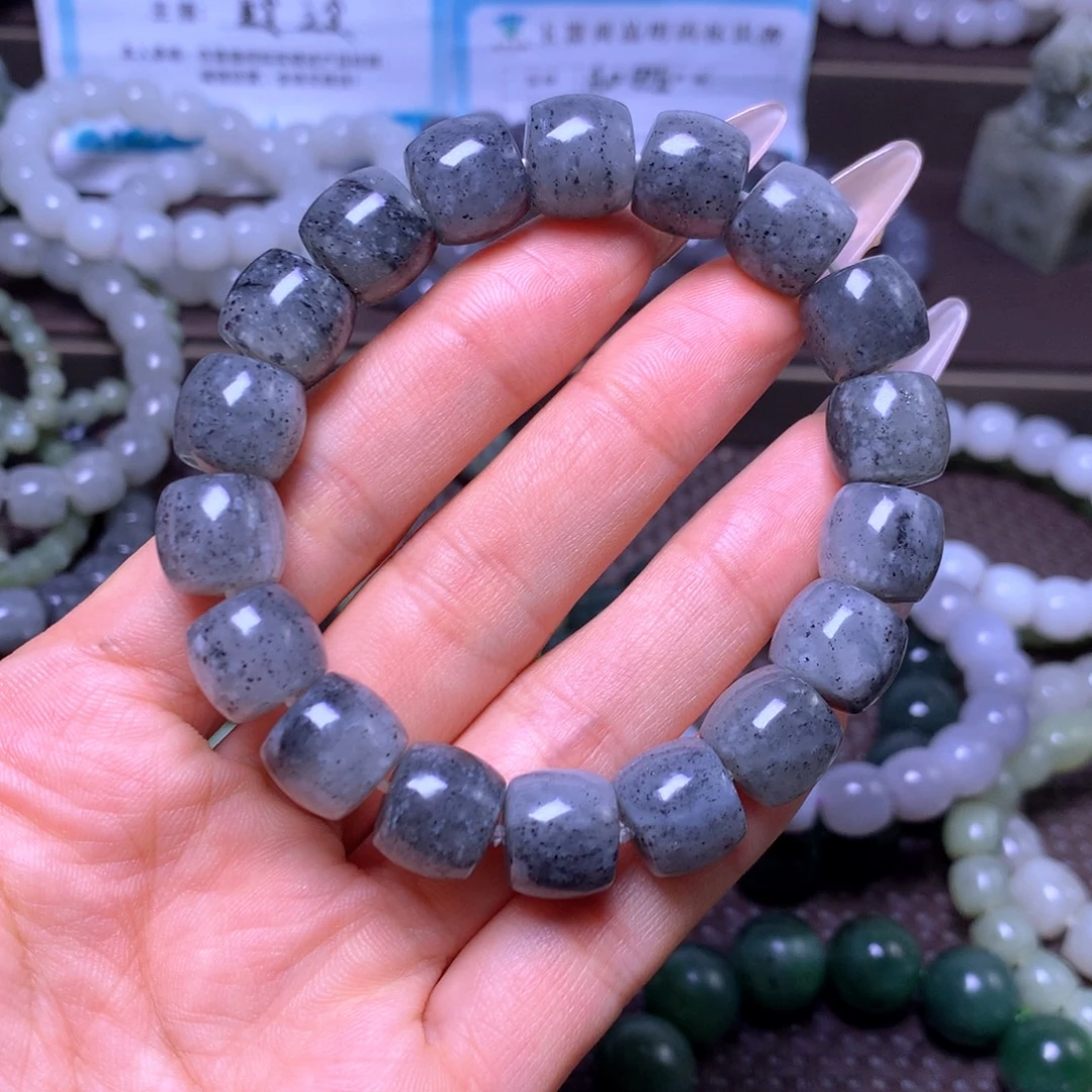 和田玉未镶嵌手串卡12