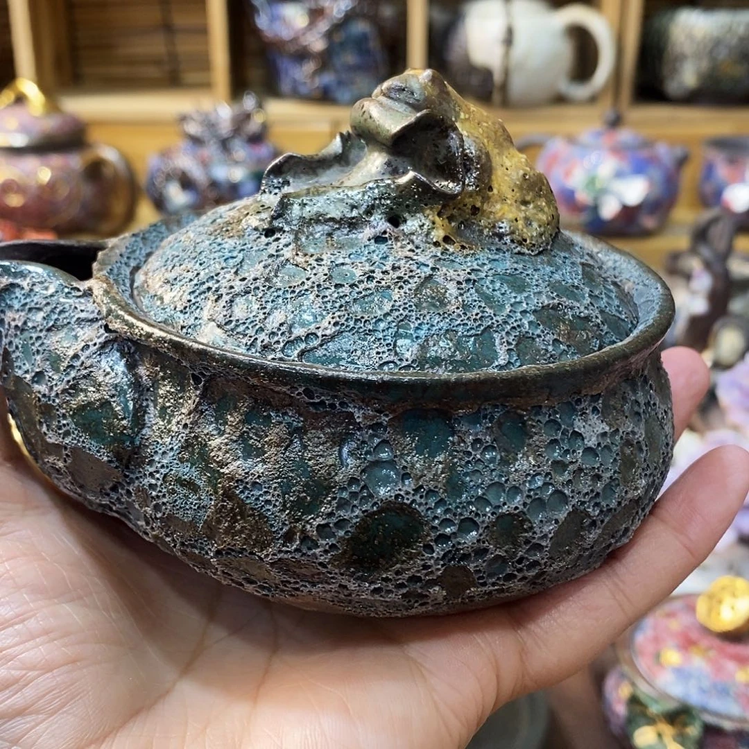 粗陶柴烧志野茶器