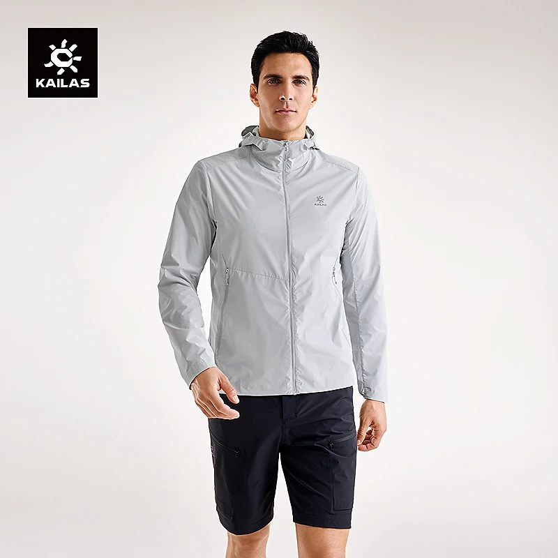 KAILAS凯乐石轻薄风衣防晒衣防泼水UPF100+户外运动登山徒步男款