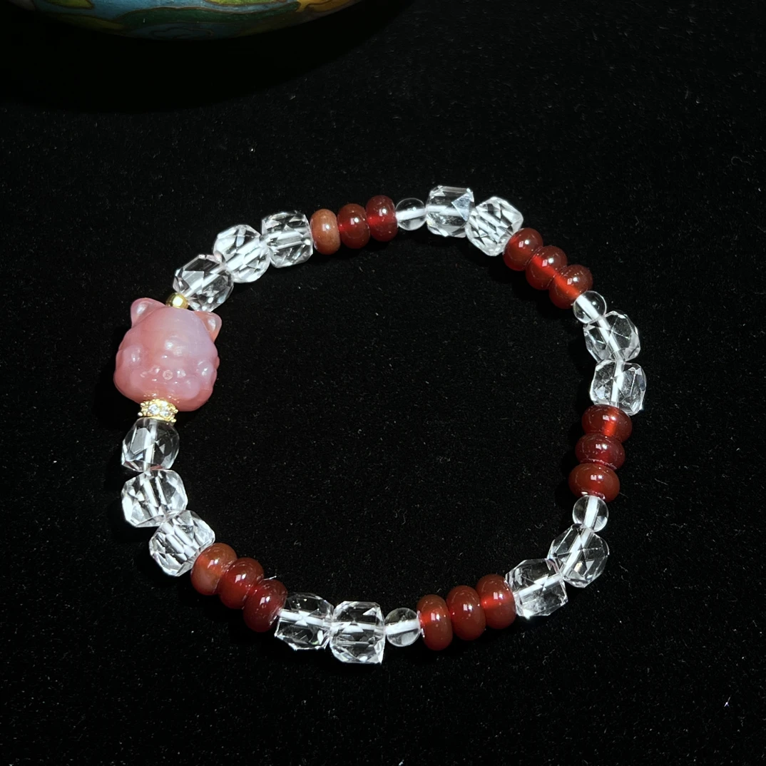 《玥玥饰品》凤九转转白水手串0044