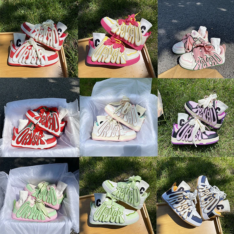 多巴胺清仓捡漏滑板鞋女ins百搭运动鞋子秋季新款学生小众面包鞋