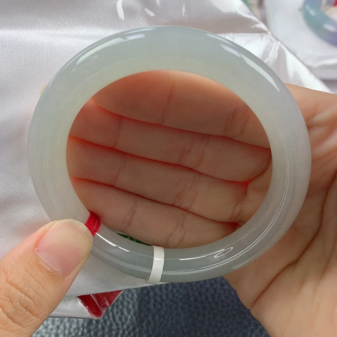 未镶嵌手镯翡翠缅甸天然翡翠A货54圆