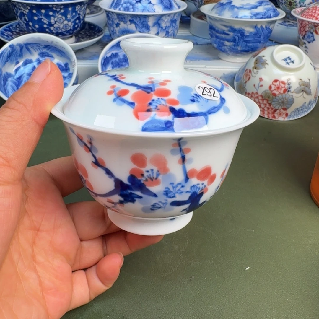 瓷景德镇纯手绘茶具圆圆292