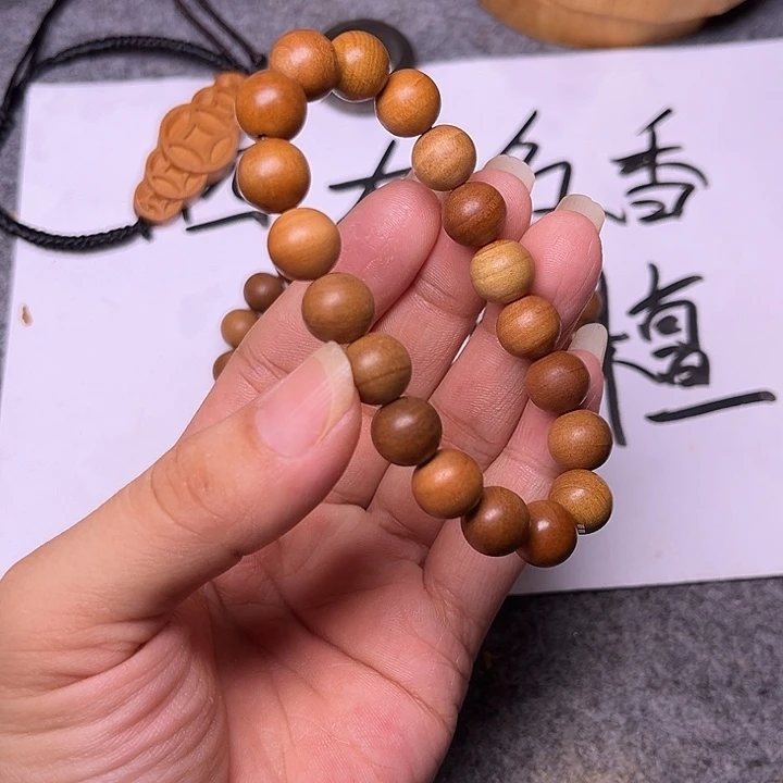 檀香木手串/手链老山檀香老料1.0/19圆珠