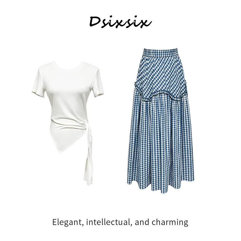 YeahMe-【海盐夏日】夏日穿搭休闲气质高级显瘦连衣裙套装夏天衣服