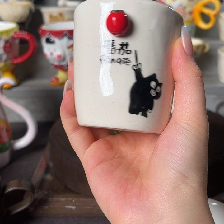 景德镇陶瓷可爱手绘杯